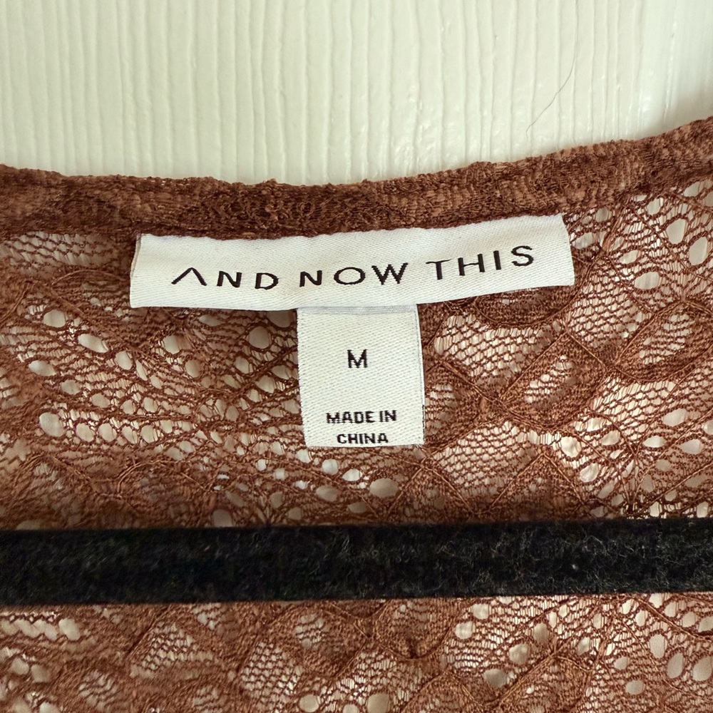 OPEN TO OFFERS!!! Bohemian Brown Lace Maxi Dress with Long Sleeves - Picture 4 of 6